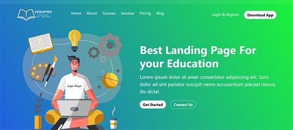 sagar magar landing page thumbnail
